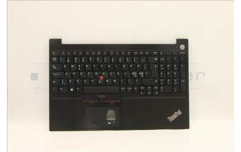 Lenovo 5M11A35915 C-Cover with keyboard, Nordic, Black, FingerPrint, UK