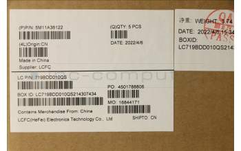 Lenovo 5M11A36122 C-Abdeckung mit Tastatur, Schwedisch/Finnisch, schwarz, Hintergrundbeleuchtung