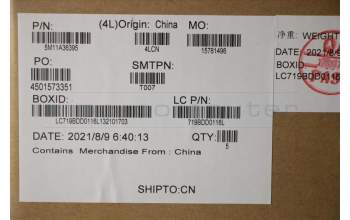 Lenovo 5M11A36395 MECH_ASM KB BEL BKLT(P)FPR UK EBS BK