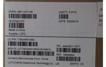 Lenovo 5M11A37109 MECH_ASM KBDW/C KOR (CHY) US BK