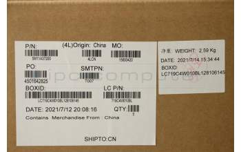Lenovo 5M11A37200 MECH_ASM KBDW/C ARA BKLT(SUN) US BK