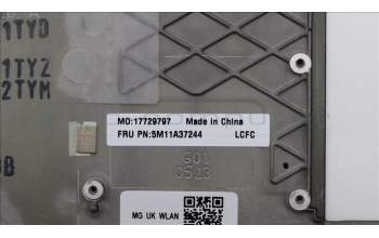 Lenovo 5M11A37244 MECH_ASM KBDW/C DEN BKLT(CHY) UK BK