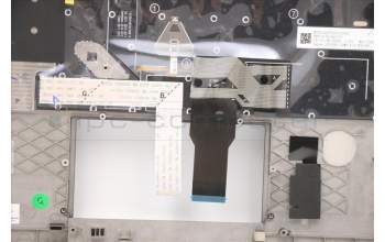 Lenovo 5M11A37311 MECH_ASM KBDW/C GRE BKLT(SUN) US BK