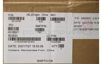 Lenovo 5M11A37483 MECH_ASM KBDW/C UKR BKLT(CHY) US BK