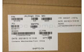 Lenovo 5M11A37497 MECH_ASM KBDW/C 058 FRA BKLT(SUN)WW UKBK