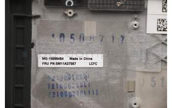 Lenovo 5M11A37567 MECH_ASM KBDW/C EST BKLT(SUN)WW UK BK