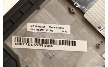Lenovo 5M11A37578 MECH_ASM KBDW/C FRA BKLT(CHY)WW UK BK
