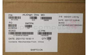 Lenovo 5M11A37593 MECH_ASM KBDW/C GER BKLT(CHY)WW UK BK