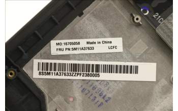 Lenovo 5M11A37633 MECH_ASM KBDW/C IND ENG BKLT(CHY)WW USBK