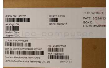 Lenovo 5M11A37705 MECH_ASM KBDW/C RUS BKLT(LTN)WW US BK