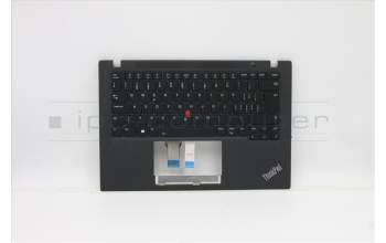 Lenovo 5M11A37741 C-Cover with keyboard,Switzerland,Black,Backlight,WWAN