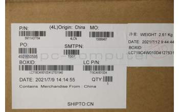 Lenovo 5M11A37794 MECH_ASM KBDW/C UKR BKLT(SUN)WW US BK