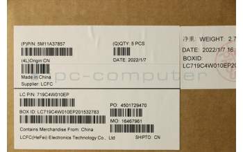 Lenovo 5M11A37857 MECH_ASM KBDW/C GRE BKLT(TRA) US GY