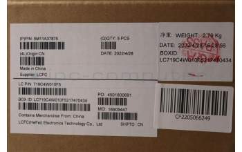 Lenovo 5M11A37875 MECH_ASM KBDW/C IND ENG BKLT(CHY) US GY