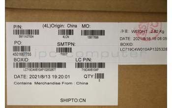 Lenovo 5M11A37934 MECH_ASM KBDW/C THAI BKLT(TRA) US GY