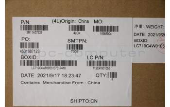 Lenovo 5M11A37939 MECH_ASM KBDW/C TUR BKLT(TRA) UK GY