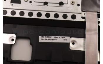 Lenovo 5M11A38502 C-Cover with keyboard, Slovenian, Black, Fingerprint, UK