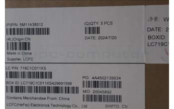 Lenovo 5M11A38512 MECH_ASM KB C NORDIC(PMX)PT FP UK BK