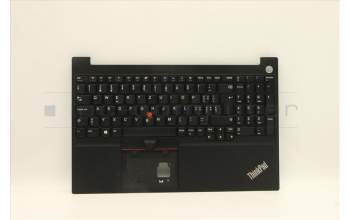 Lenovo 5M11A38517 C-Cover with keyboard,Switzerland,Black,FingerPrint