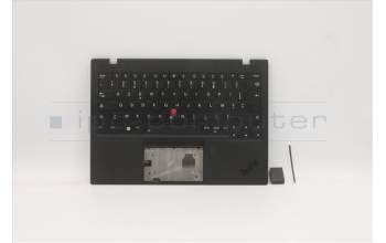 Lenovo 5M11B38320 C-Cover with keyboard, French, Black, WLAN, US