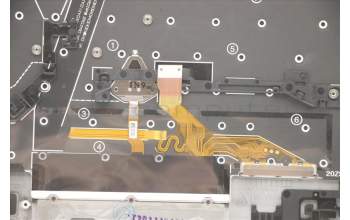 Lenovo 5M11B38333 C-Cover with keyboard, Nordic, Black, WLAN, UK