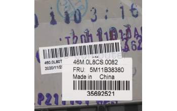 Lenovo 5M11B38380 MECH_ASM GRP,KBD,BZL,UK,WL,BK,LTN