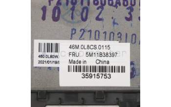 Lenovo 5M11B38397 C-Cover with keyboard,Hungarian,Black,WWAN