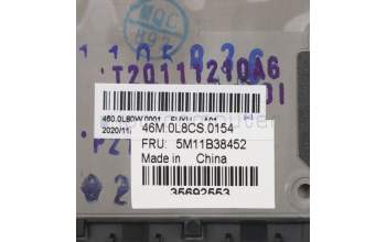 Lenovo 5M11B38452 MECH_ASM GRP,KBD,BZL,UK,WW,BK,LTN