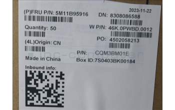 Lenovo 5M11B95916 MECH_ASM CS22 3+2bCPLC,Mylar,GRY,TRA