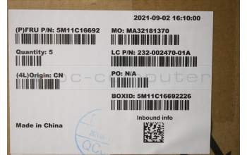 Lenovo 5M11C16692 MECH_ASM Base Top Cov for WC,A560-27