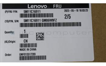Lenovo 5M11C16911 MECH_ASM 6025 Lüfter assy