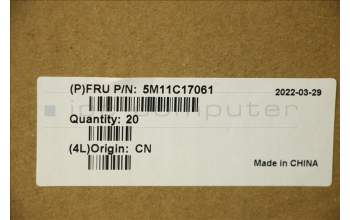 Lenovo 5M11C17061 MECH_ASM Back housing ca,BLK,N3-22