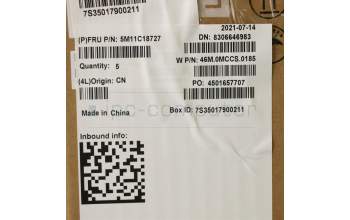 Lenovo 5M11C18727 MECH_ASM NoWW C-Cvr+UK KB ASM,CHY