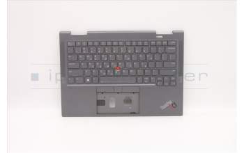Lenovo 5M11C41000 C-Cover with keyboard, Greek, Storm Grey, WWAN, US