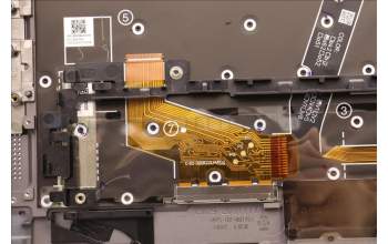 Lenovo 5M11C41002 C-Cover with keyboard, Hungarian, Grey, WWAN, UK