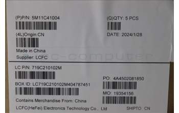 Lenovo 5M11C41004 C-Cover with keyboard, Italian, Storm Grey, WWAN, UK