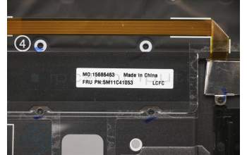 Lenovo 5M11C41053 MECH_ASM KBD BZL,WL,GY,SRX,THAI