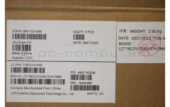 Lenovo 5M11C41066 MECH_ASM KBD BZL,WW,GY,SRX,BEL