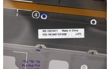 Lenovo 5M11C41069 MECH_ASM KBD BZL,WW,GY,SRX,SPA