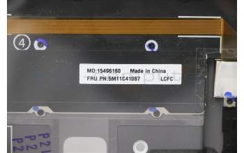Lenovo 5M11C41087 MECH_ASM KBD BZL,WW,GY,SRX,KOR