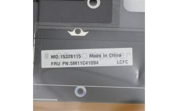 Lenovo 5M11C41094 C-Cover with keyboard, Nordic, Grey, WWAN, UK