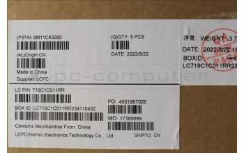 Lenovo 5M11C43260 MECH_ASM KB C EUROENG(TSG)PT FP US BK