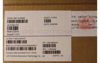 Lenovo 5M11C43548 MECH_ASM KB C ARA BKLT(PMX)PT US BK