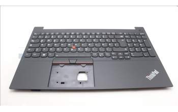 Lenovo 5M11C43565 C-Cover with keyboard, German, Black, Backlight, UK