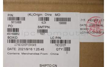 Lenovo 5M11C43608 MECH_ASM KB C EUROENG BKLT(PMX)PT US BK