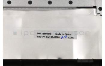 Lenovo 5M11C43800 MECH_ASM KB C SLV BKLT(PMX)PT FP UK BK