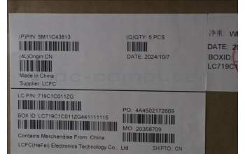 Lenovo 5M11C43813 MECH_ASM KB C TUR BKLT(TSG)PT FP UK BK