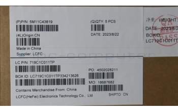 Lenovo 5M11C43819 MECH_ASM KB C EUROENG BKLT(TSG)PT FP BK