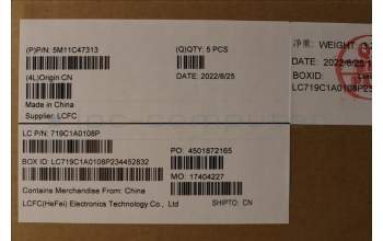 Lenovo 5M11C47313 MECH_ASM KB C HUN(PMX)PT FPR UKBK