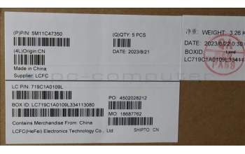 Lenovo 5M11C47350 MECH_ASM KB C UK(TSG)PT FPR UKBK